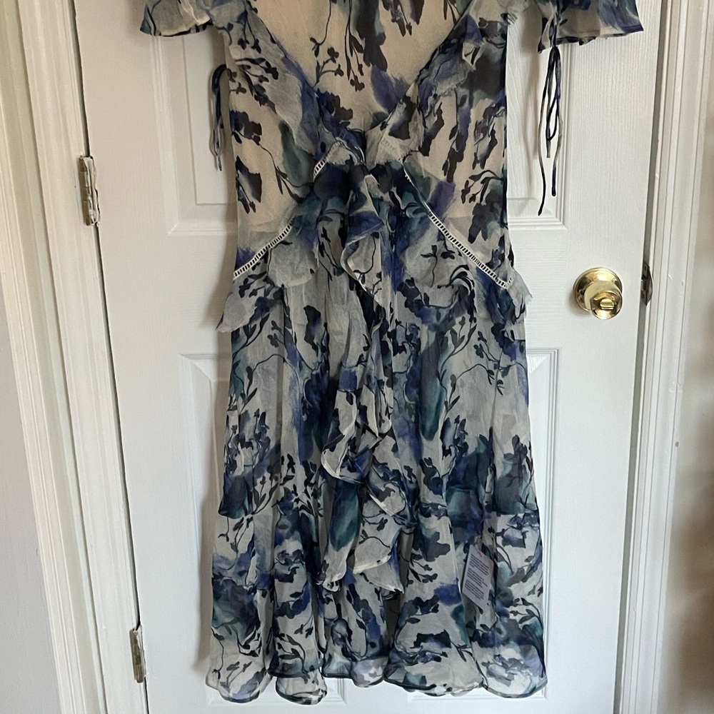 ASOS DESIGN Long Sleeve Ruffle Maxi Dress in Rose Floral Print - Picture 10 of 12